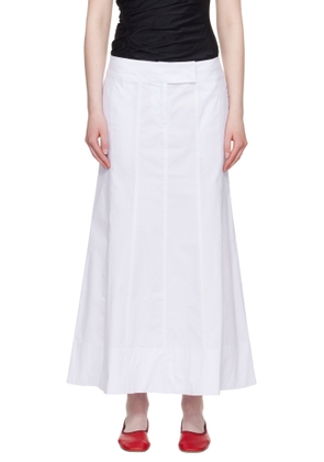 Belle Anna White Paloma Maxi Skirt