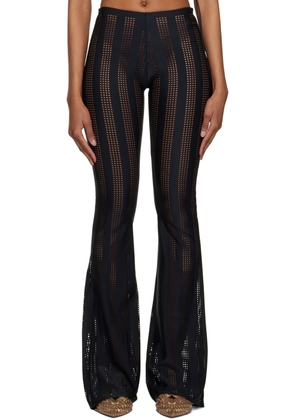 FAL-ASH Black Lasercut Leggings
