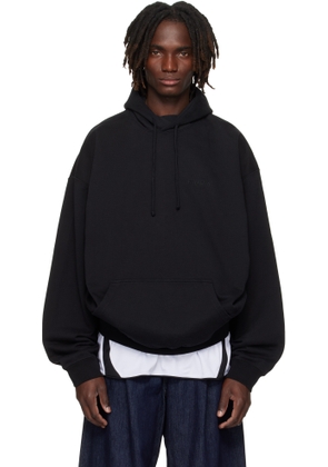 VETEMENTS Black Logo Oversized Hoodie