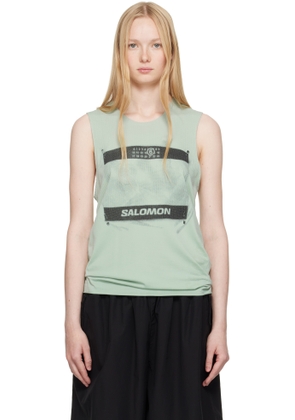 MM6 Maison Margiela Blue Salomon Edition Abstract Print Sport Top