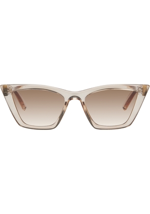 Le Specs Beige Velodrome Sunglasses