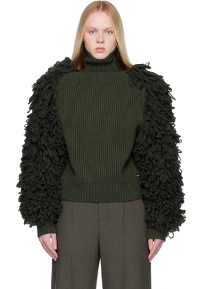 Jean Paul Gaultier Khaki 'The Loop-Stitch' Sweater