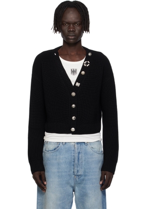 VETEMENTS Black Fancy Button Mini Cardigan