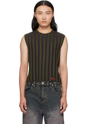 Eckhaus Latta Green Keyboard Sweater