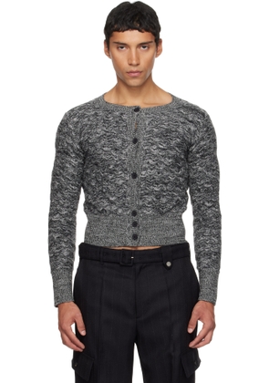 EGONlab Gray Crocodile Cardigan