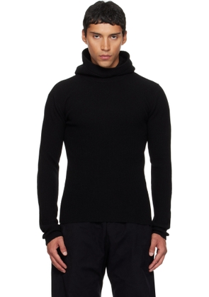 EGONlab Black Knit Hoodie