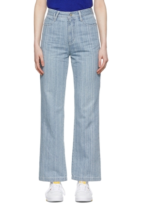 SJYP Blue Stripe Jeans