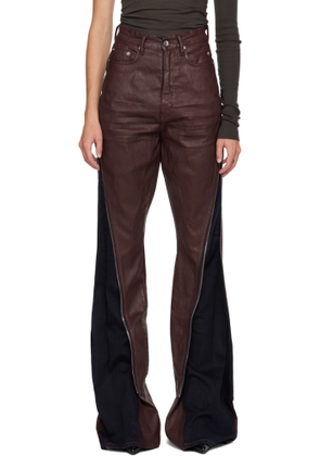 Rick Owens DRKSHDW Burgundy Concordians Bolan Banana Jeans