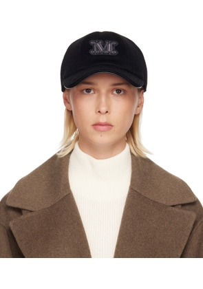 Max Mara Black Fedora Cap