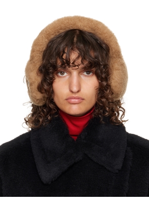 Max Mara Beige Muffy Ear Warmers