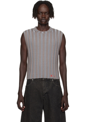 Eckhaus Latta Taupe & Gray Keyboard Vest