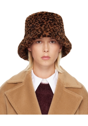 Max Mara Beige & Brown Figura Hat