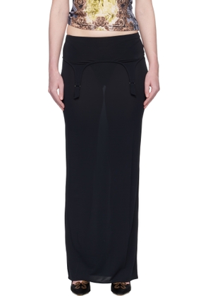 Jean Paul Gaultier Navy 'The Long Garter' Maxi Skirt