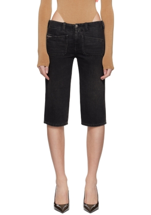 Diesel Black De-Keate Denim Shorts