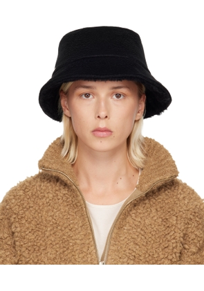 Max Mara Black Fiducia Reversible Bucket Hat