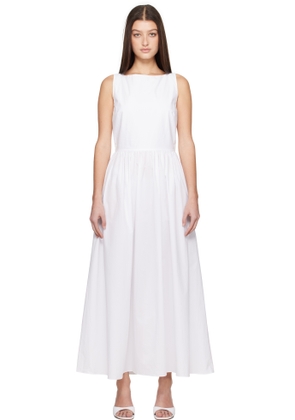 Matteau White Tie Back Midi Dress