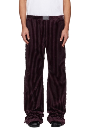 Acne Studios Burgundy Corduroy Trousers
