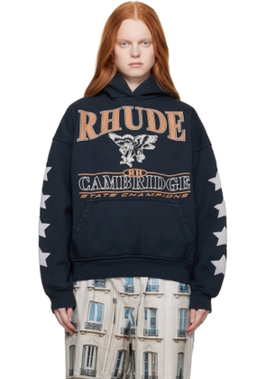 Rhude Black 'Cambridge State Champions' Hoodie