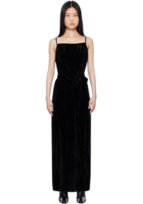 Holzweiler Black Cygnet Velvet Maxi Dress