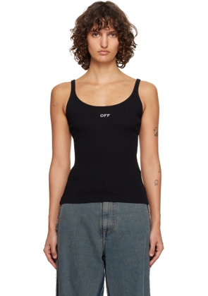 Off-White Black Off Stamp Rib Tank Top