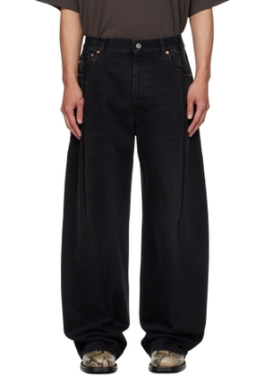 VETEMENTS Black Cut Reconstructed Jeans
