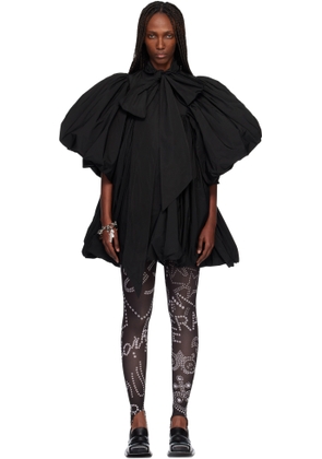 VAQUERA Black Pouf Minidress