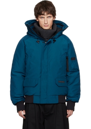 Canada Goose Blue 'Black Label' Chilliwack Bomber Down Jacket