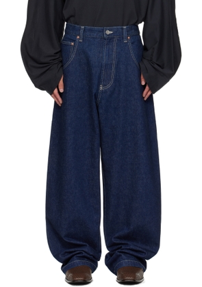 VETEMENTS Navy Hip-Hop Jeans