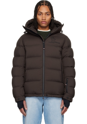 Moncler Grenoble Brown Isorno Hooded Down Ski Jacket