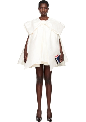 VAQUERA SSENSE Exclusive Bridal Capsule Bow Minidress