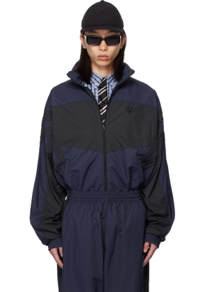VETEMENTS Navy & Black Iconic Tracksuit Jacket