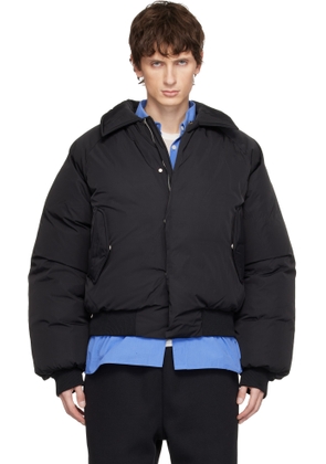 Seventh Black Nylon Aero Bomber Jacket