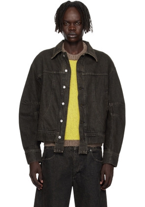 Eckhaus Latta Gray 'El Jacket Redux' Denim Jacket