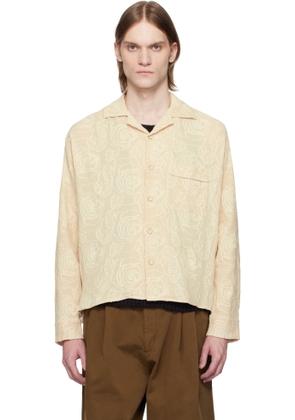 CMMN SWDN Beige Akito Embroidered Shirt
