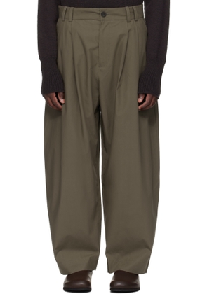 Studio Nicholson Khaki Yale Trousers