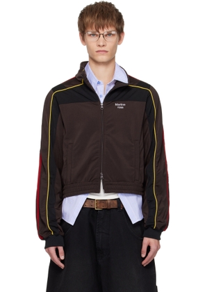 Martine Rose Brown Shrunken Track Jacket