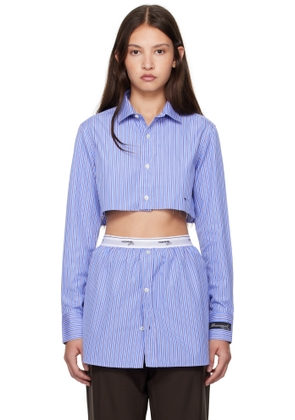 HommeGirls Navy Super Cropped Shirt