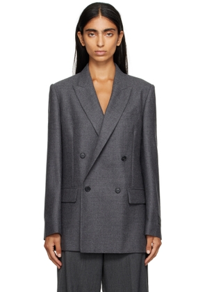 MM6 Maison Margiela Gray Wool Blazer