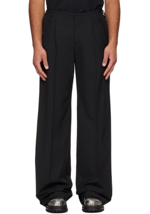 032c Black Wide Leg Suit Trousers
