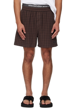 Alexander Wang Red & Black Pre-Styled Relaxed Shorts