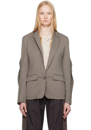 Kiko Kostadinov Gray Seneca Tailored Blazer