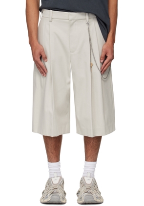 Alexander Wang Off-White Chain Tailored Shorts