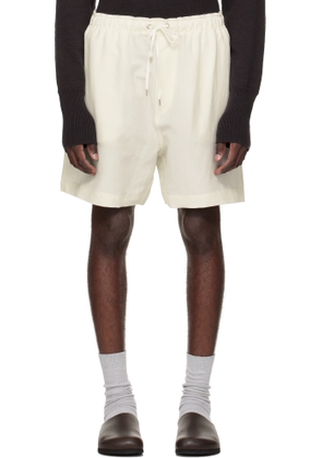 Studio Nicholson White Starboard Shorts