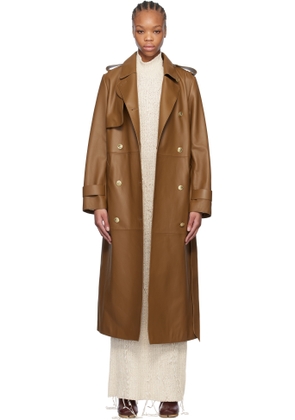 MACKAGE Tan Gael-V Leather Coat