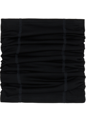 Rier Black Cache-Cou Jersey Wool Neck Warmer