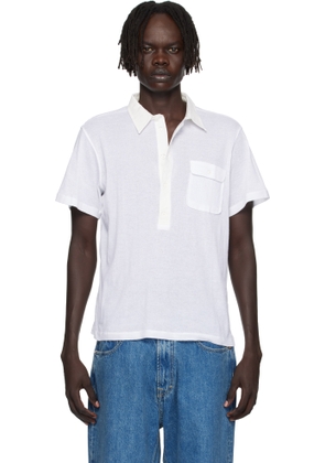 Gimaguas White Tristan Short Sleeve Polo