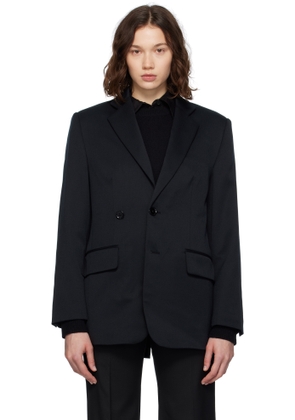 MM6 Maison Margiela Black Tailoring Wool Blazer