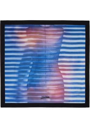 Jean Paul Gaultier Blue & Pink 'The Air' Scarf