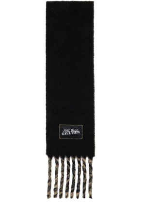 Jean Paul Gaultier Beige & Black Alpaca Scarf