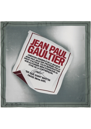 Jean Paul Gaultier Gray 'The Label' Scarf